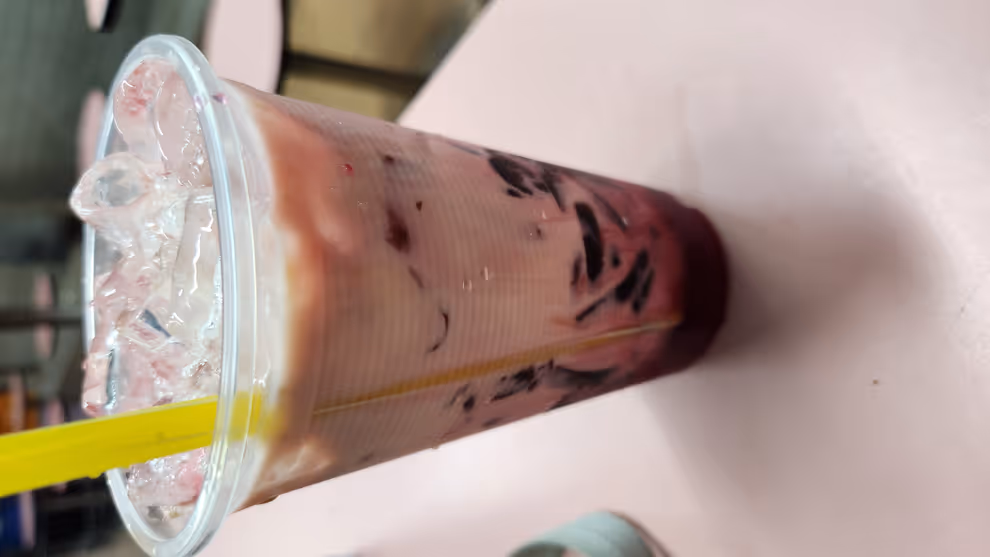 Bandung with Grass Jelly
