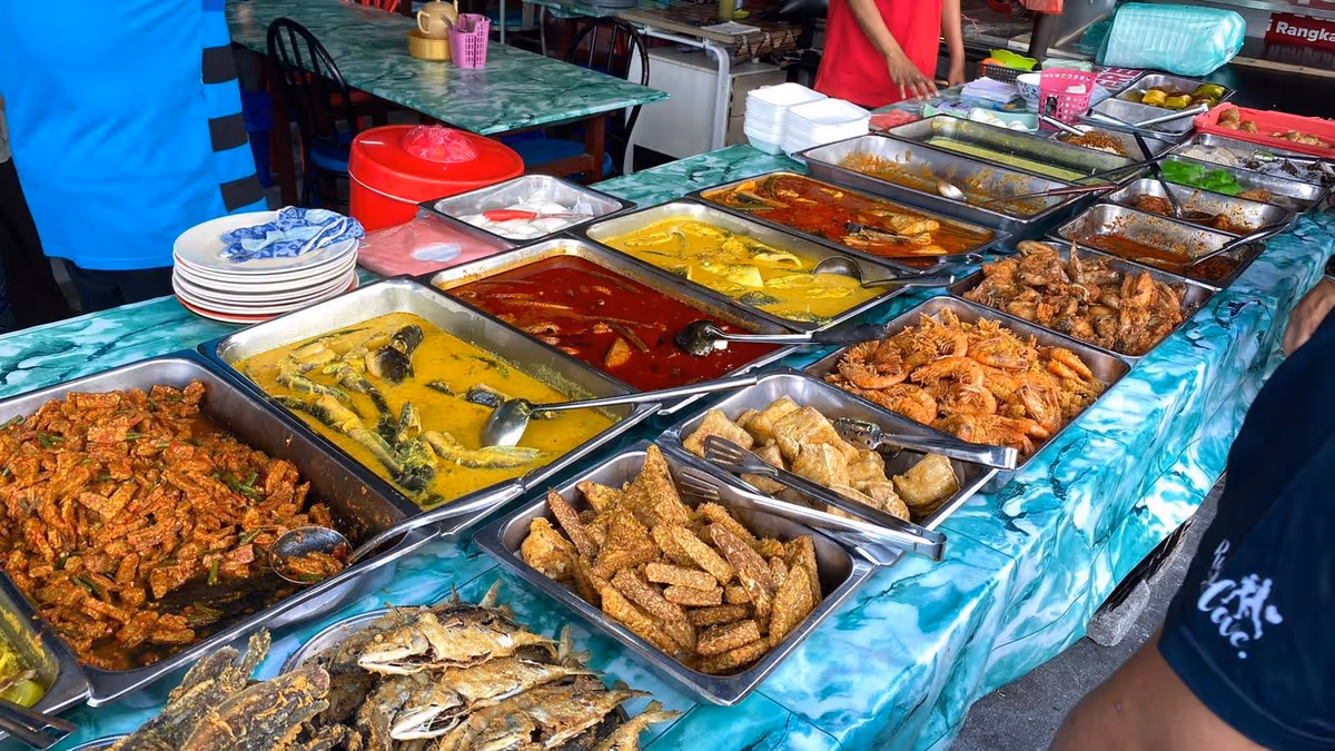 Economy rice stall