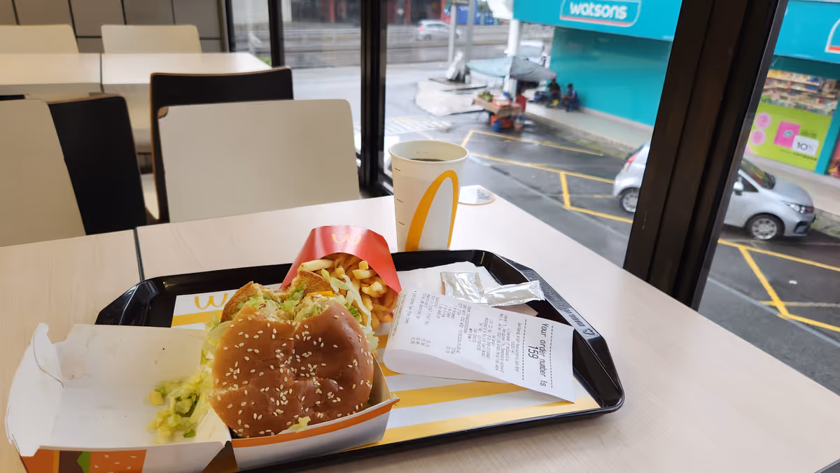 Mc Donald's hamburger