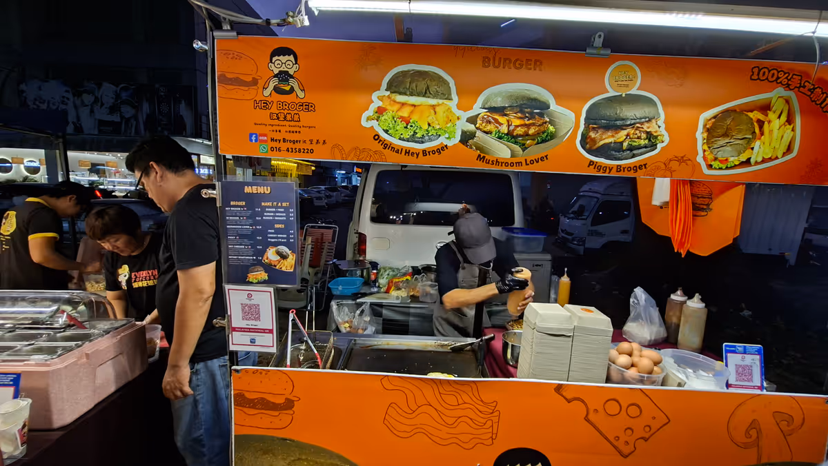 Hey Broger, hamburger stall