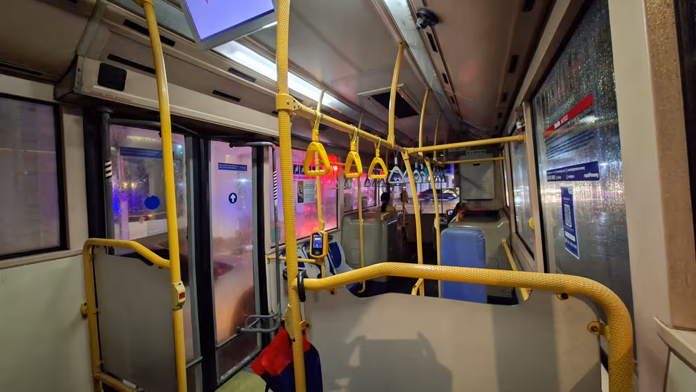 Inside Rapid Penang bus
