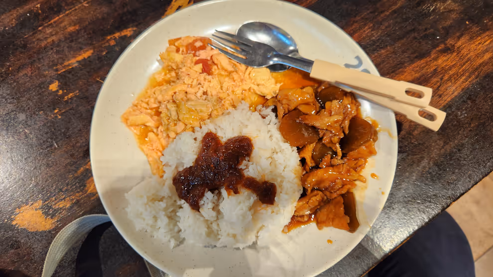 Mixed Rice with Omelette