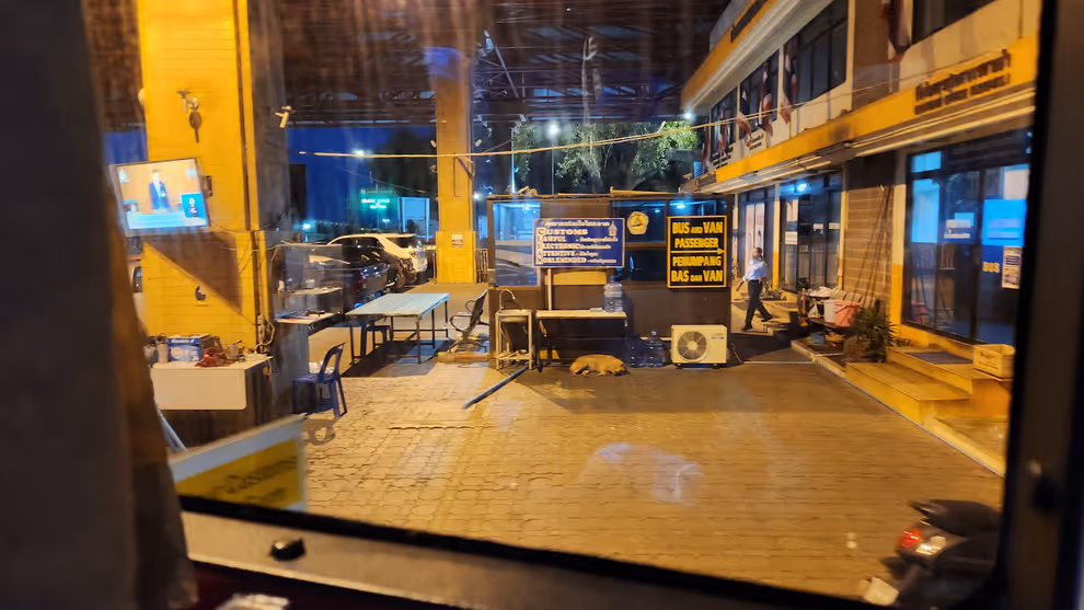 Dog at Sadao Checkpoint