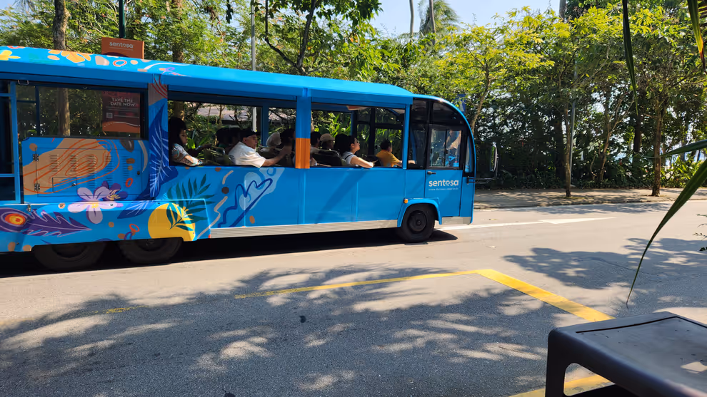 Shuttle Bus at Siloso Beach